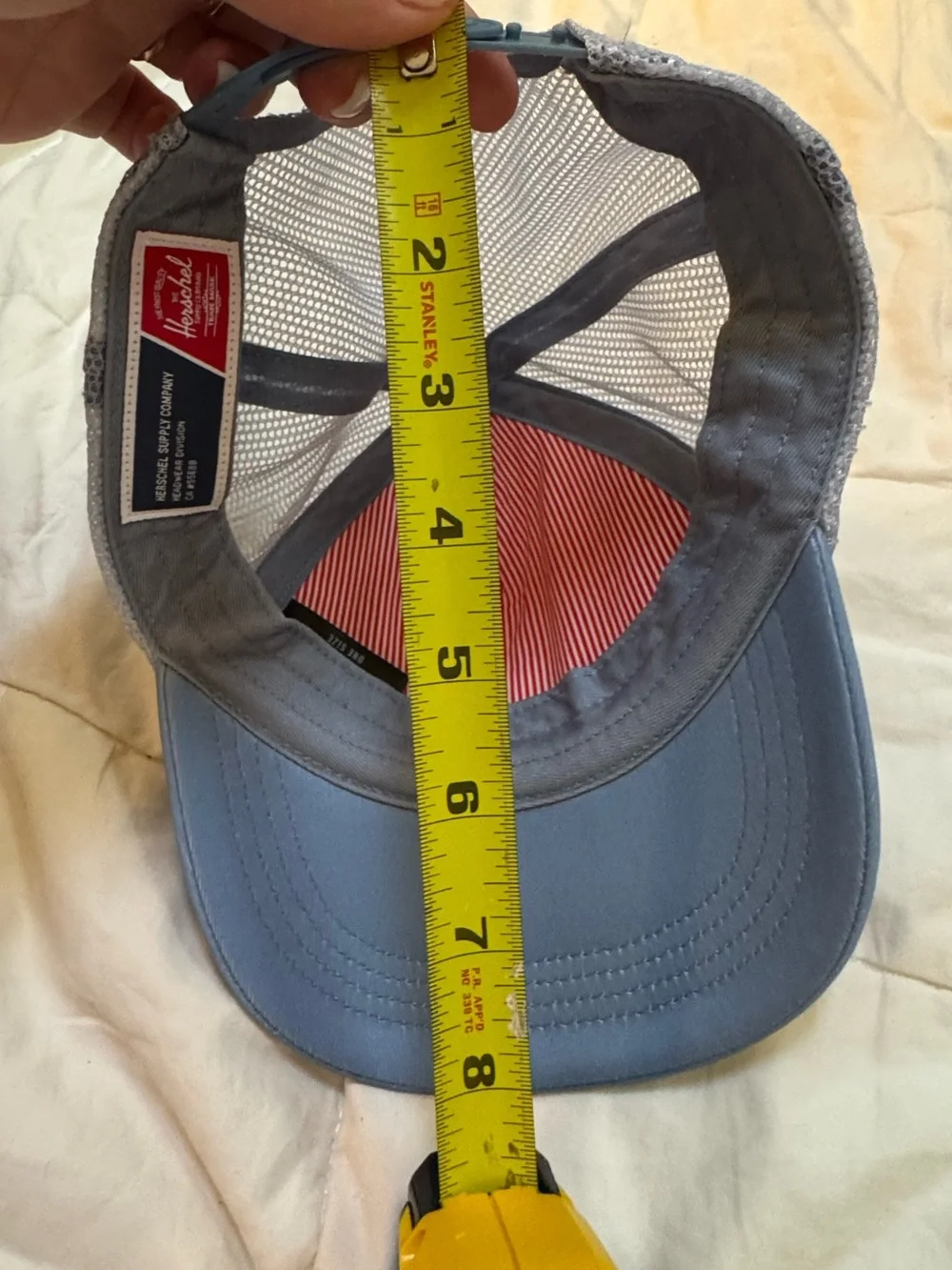 Herschel Kids Floral Trucker SnapBack Hat Blue Mesh OSFM - EUC